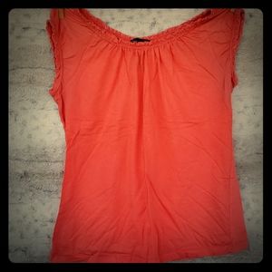 Peach Cap Sleeved Tee